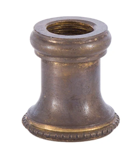 7/8 Inch Turned and Tapped Brass Neck, 1/8 F Tap (10946A)