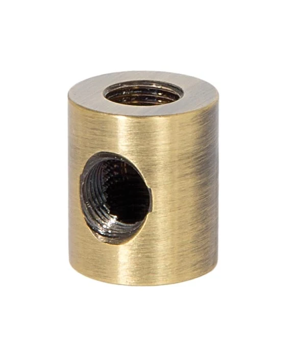 7/8" Tall Antique Brass Finish 3-Way Brass Armback, 1/8F Tap (21208A)