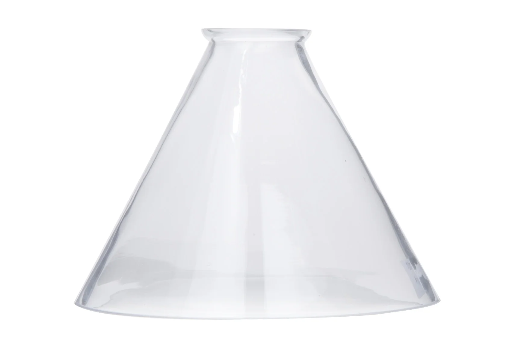 7" Clear Glass Deep Cone Shade, 2-1/4 inch lip fitter (08807C) - Image 4