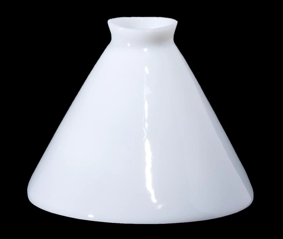 7" Opal Glass Deep Cone Shade, 2-1/4 inch lip fitter (08807i) - Image 2