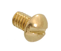 8-32 Brass Plated Canopy or Slip Ring Screw, 3/16" thread length (20908)