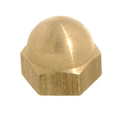 8-32F Solid Brass Canopy Cap Nut (20709)