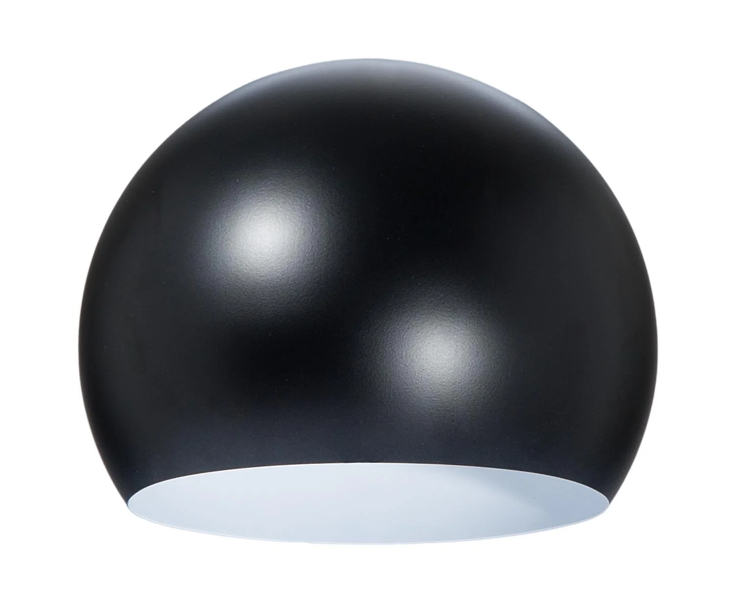 8" Dia. Satin Black Eyeball Shade, Steel (08368BK)