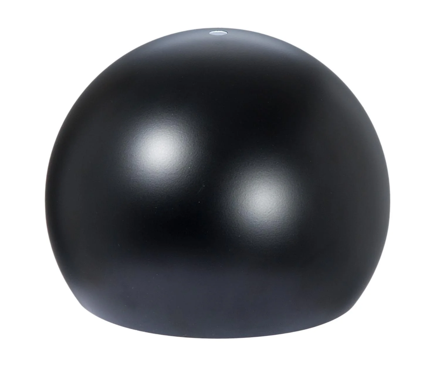 8" Dia. Satin Black Eyeball Shade, Steel (08368BK) - Image 2