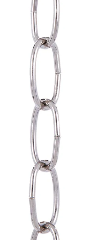 Nickel Plated Steel, 8 Gauge Oval Chain (12992N)