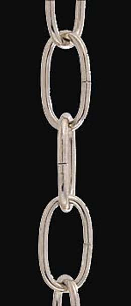 Nickel Plated Steel, 8 Gauge Oval Chain (12992N) - Image 2