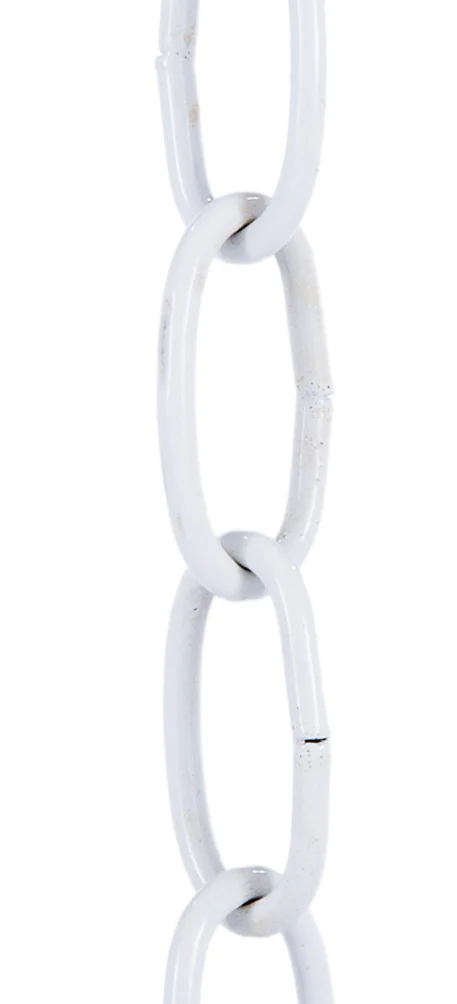 White Finish, 8 Gauge Decorative Steel Chain (12992W)