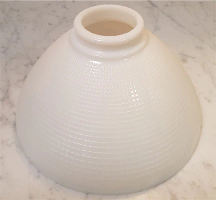 8 inch I.E.S Opal Glass Reflector Shade, 2-1/4 inch fitter (08391) - Image 3