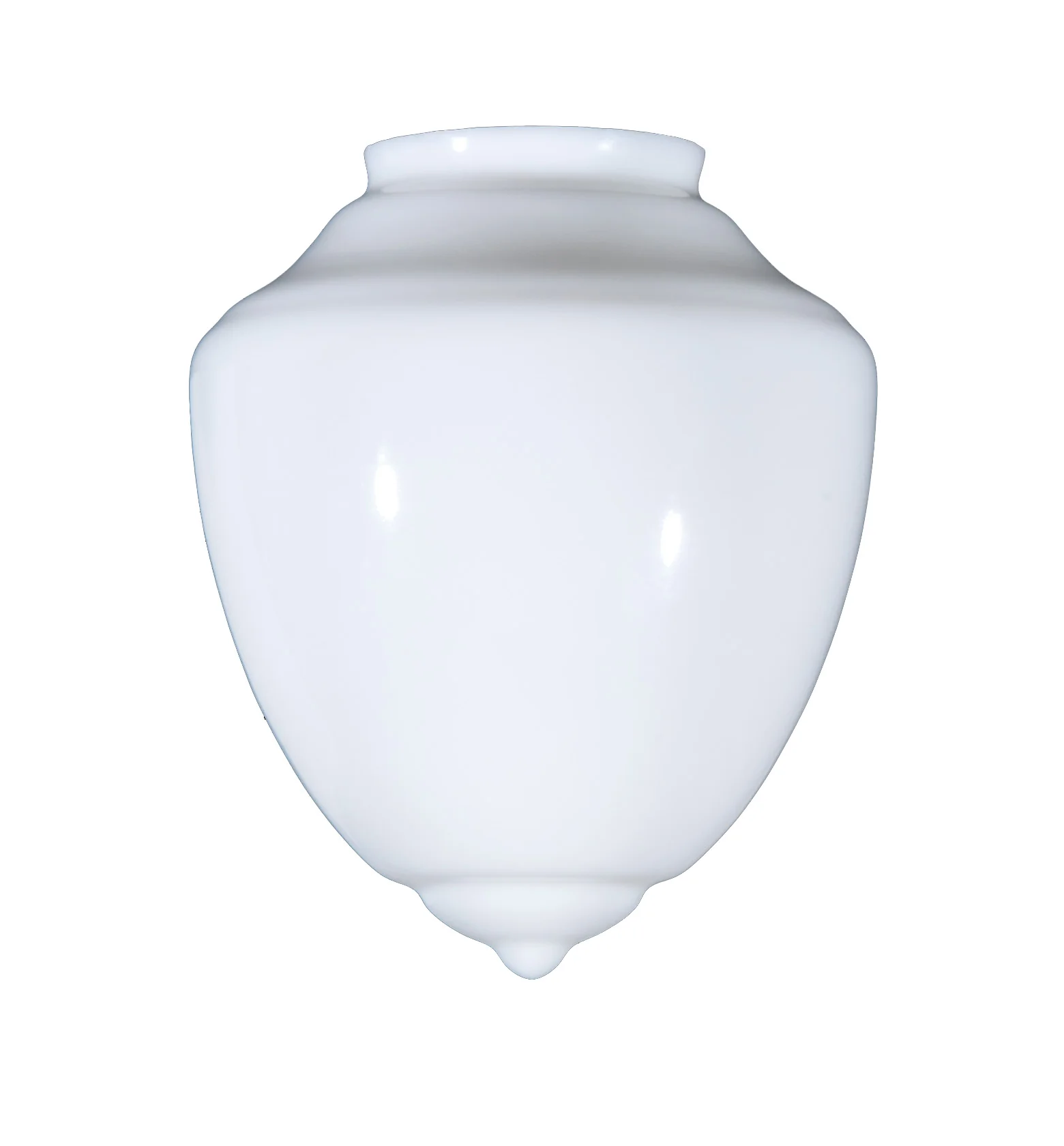 8" Opal Pendant Shade, Art Deco Style, 4 inch lip fitter (08809)