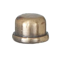 9/16" Tall x 3/4" Diameter Antique Brass Plated Lamp Finial 1/4-27F Tap (20961A)