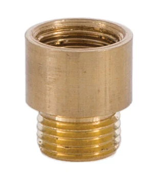 9/16" Brass Straight Nozzle, 1/8F (3/8" diameter) x 1/8M (3/8" diameter) (21142U)