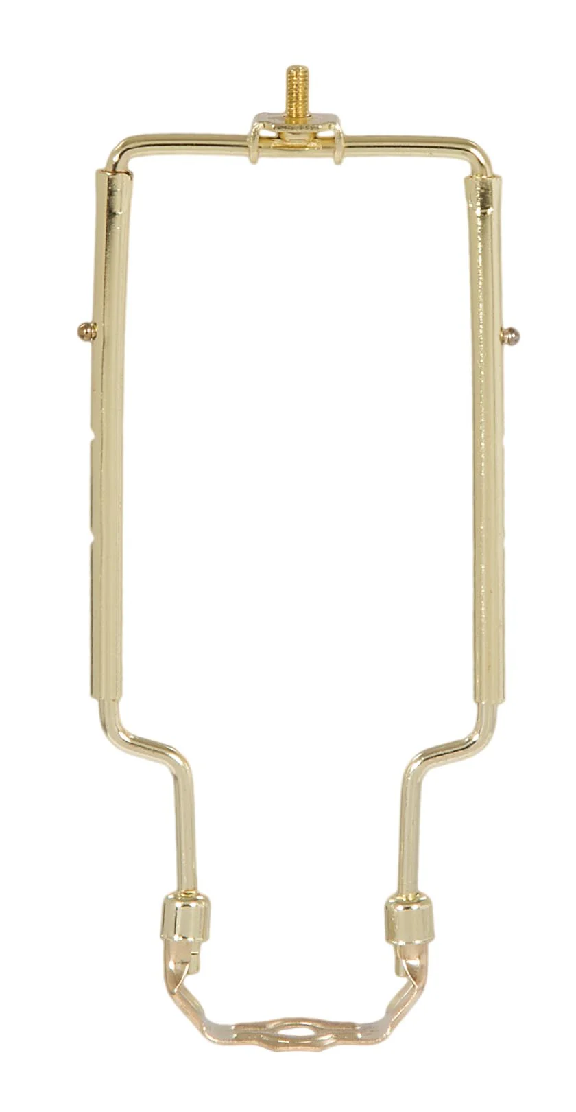 Adjustable Lamp Harp, Brass Plated Finish, Heavy Duty (12789)
