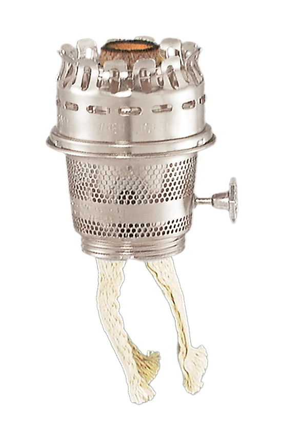 Aladdin Maxbrite Model 500 Nickel Plated Burner for Use w/Heelless Chimney (22805N)