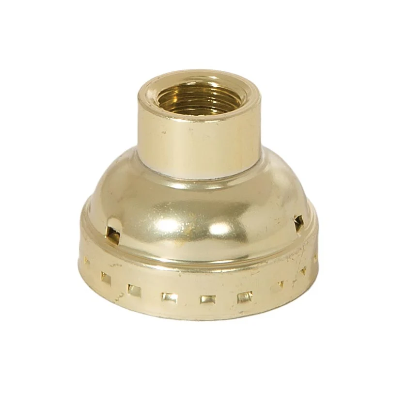 Aluminum Socket Cap, 1/4 IP, Brass Plated (40298SG)