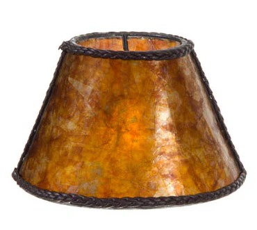 Amber Mica Chandelier Shade Mini Empire, 3"(T) x 6"(B) x 4.25"(H) (00760M)