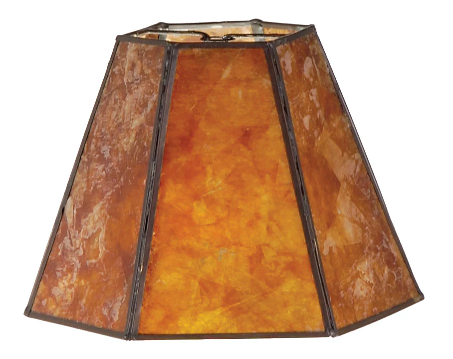 Amber Mica Panel Small Hexagon Shade (00751M)