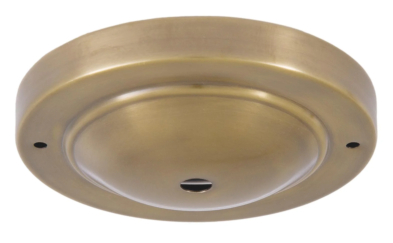 Shallow Dome Shape Antique Brass Canopy & hardware kit with matching finish (11717A)