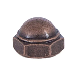 8-32F Antique Brass Finish Canopy Cap Nut (20709A)