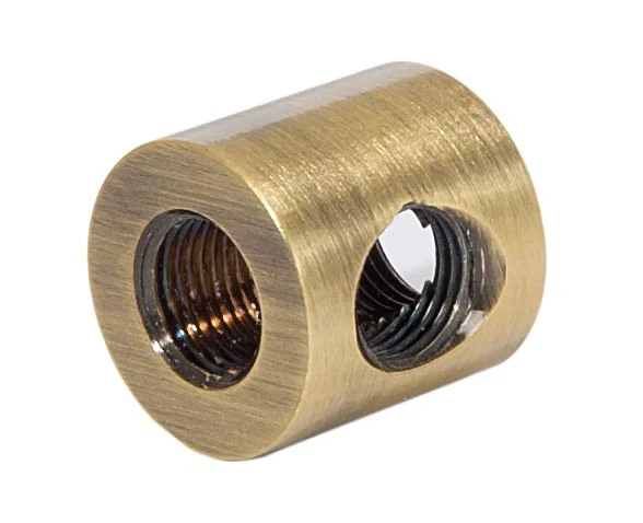 3-Way Antique Brass Finish 3/4 Inch Tall Brass Armback, 1/8F Tap (21148A) - Image 2