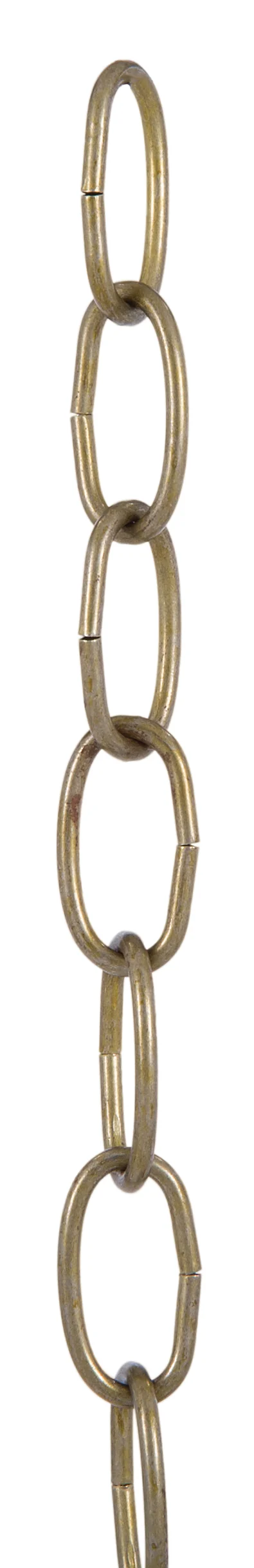 Antique Brass Finish, 8 Gauge Oval Steel Chain (12992A)