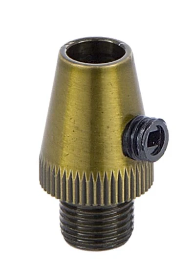 Antique Brass Finish Metal Cord Grip Bushing w/Set Screw (26945A) - Image 2