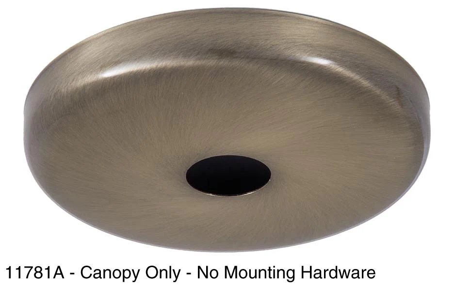 Antique Brass Finsh, Plain Rounded Ceiling Canopy Or Canopy Kit (11781A) - Image 2