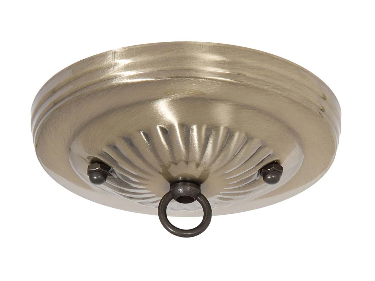 Antique Brass Finish Steel Ceiling Canopy Kit, 5-1/8" dia. (10801A)