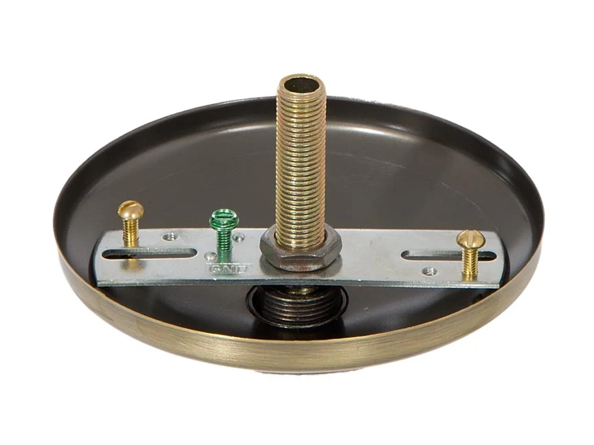 Antique Brass Finish, Modern Ceiling Canopy & Canopy Kit (11787A) - Image 4