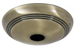 Antique Brass Screw Collar Ribbed Canopy Kits (11788A) - Image 2
