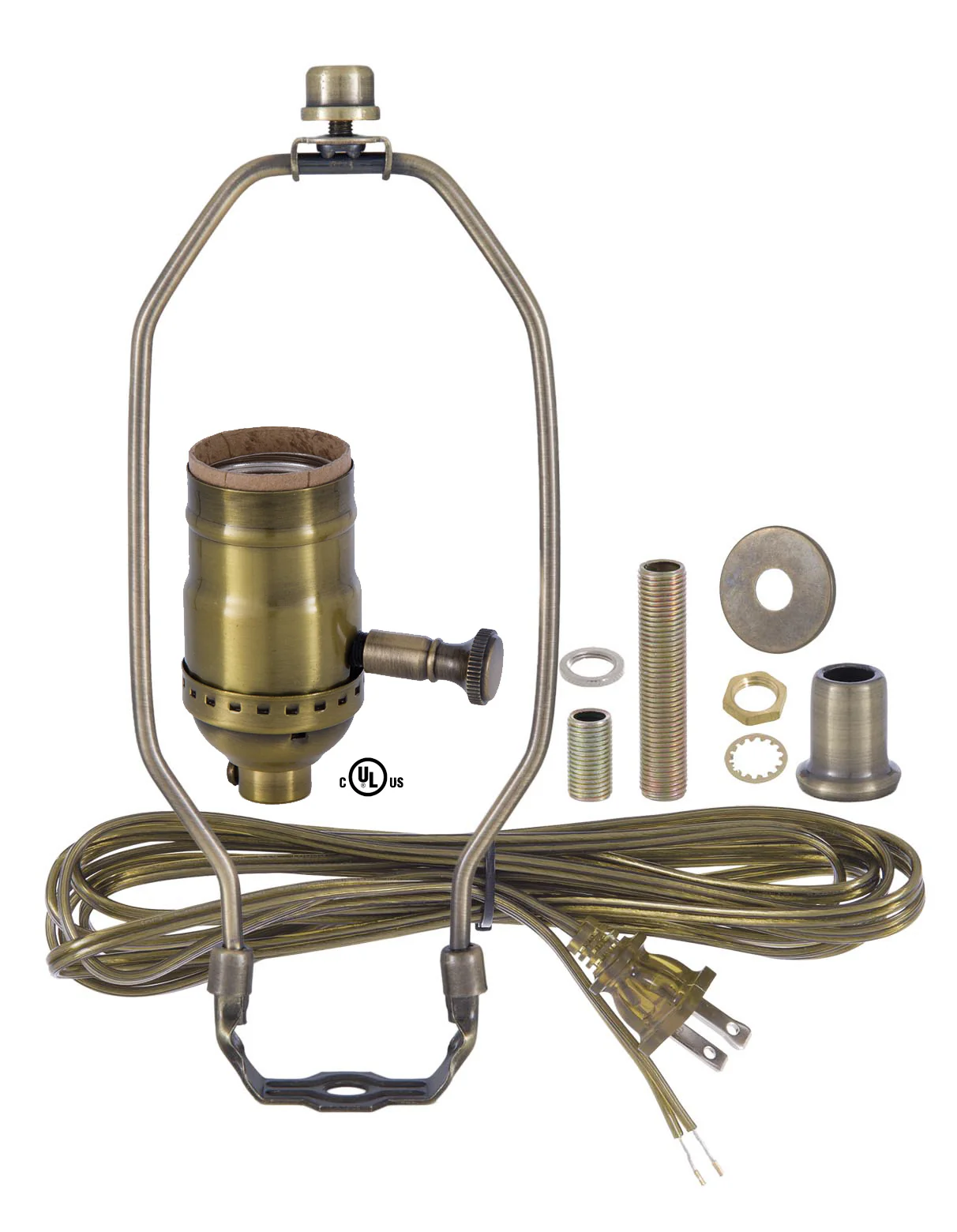 Antique Brass Table Lamp Wiring Kit With Full-range dimmer Socket (30554A10) - Image 5