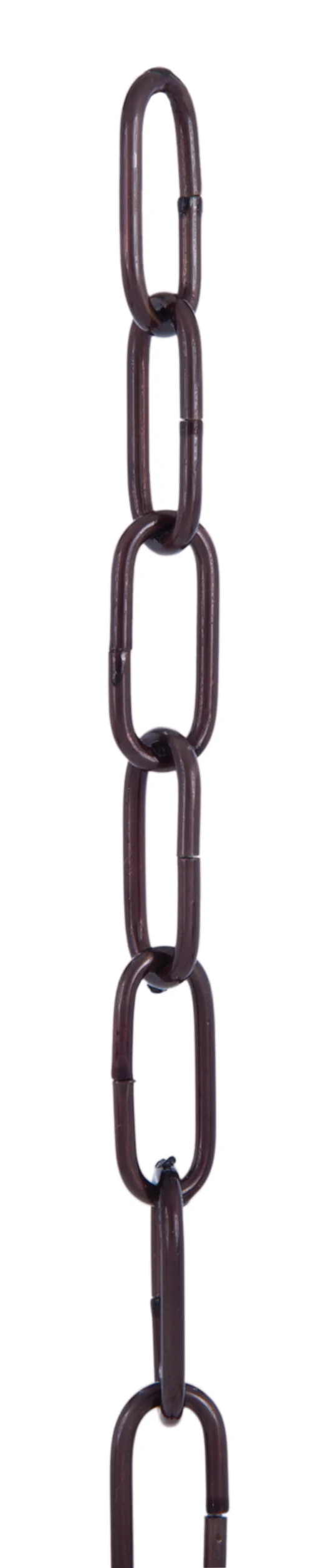 Antique Bronze Finish, 8 Gauge Straight Sided Oval Brass Lamp Chain (12989B) - Image 2