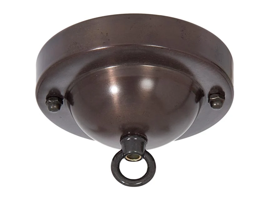 Deep Dome Shape Antique Bronze Canopy & hardware kit with matching finish (11716B)