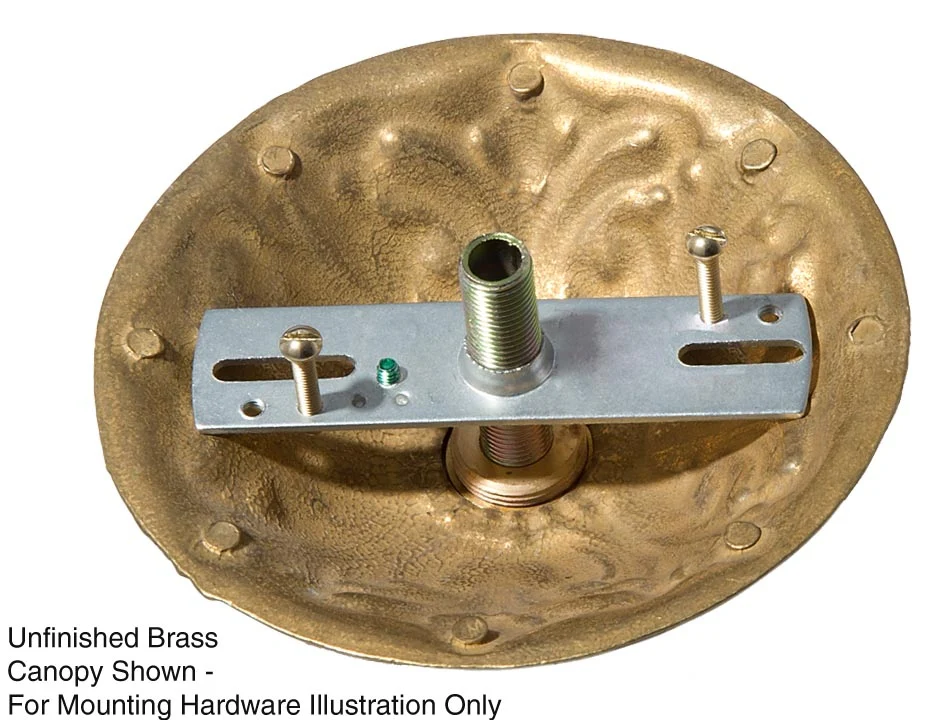 5-1/2" Diameter Ceiling Canopy kit, Die Cast Brass Material, Antique Bronze Finish (11877B) - Image 2