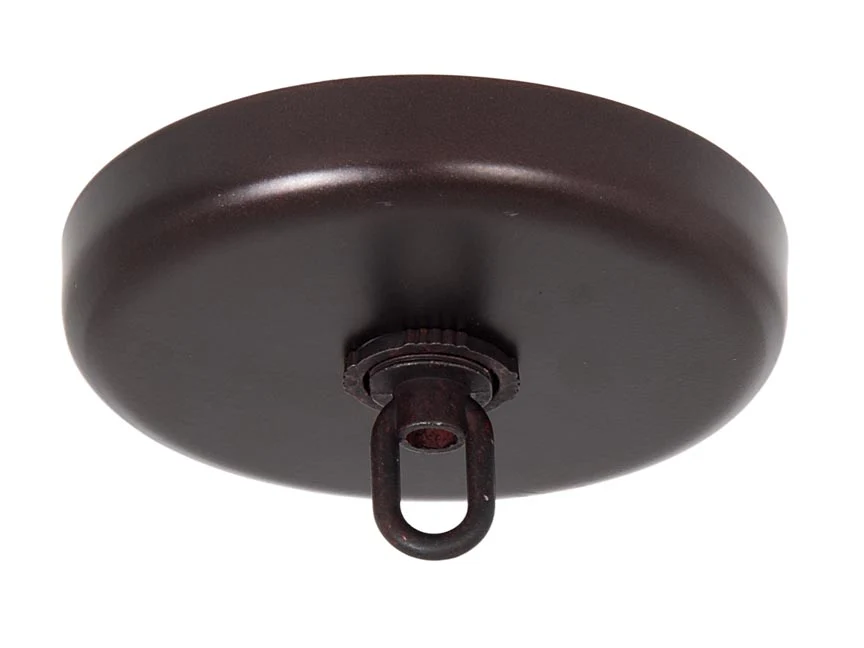 Antique Bronze Finish Plain Rounded Ceiling Canopy Or Canopy Kit (11781B)