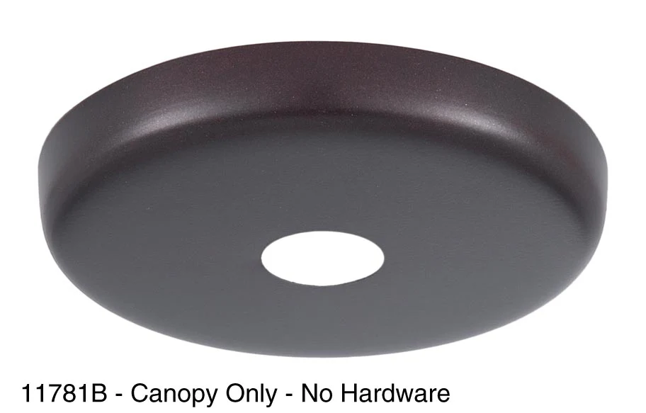 Antique Bronze Finish Plain Rounded Ceiling Canopy Or Canopy Kit (11781B) - Image 2