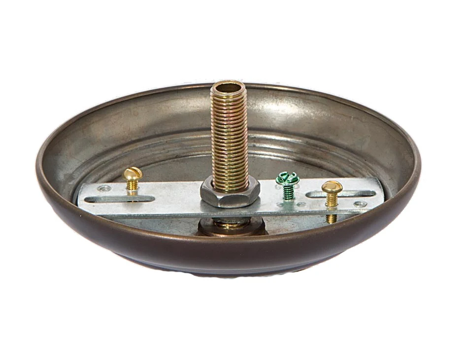 Antique Bronze Solid Spun Brass Ribbed Canopy Kits (11734B) - Image 2