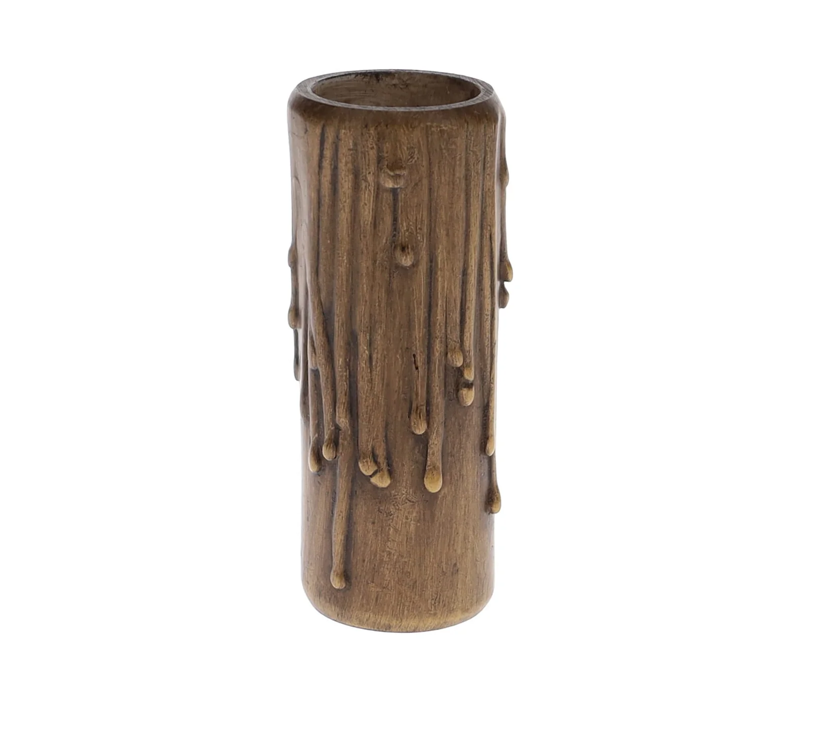 4" Tall MEDIUM Base Antique Polybeeswax Candle Cover (19912A) - Image 4