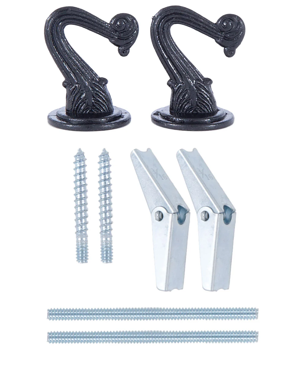 Black 2 Hook Swag Lamp Kit (21111BK)