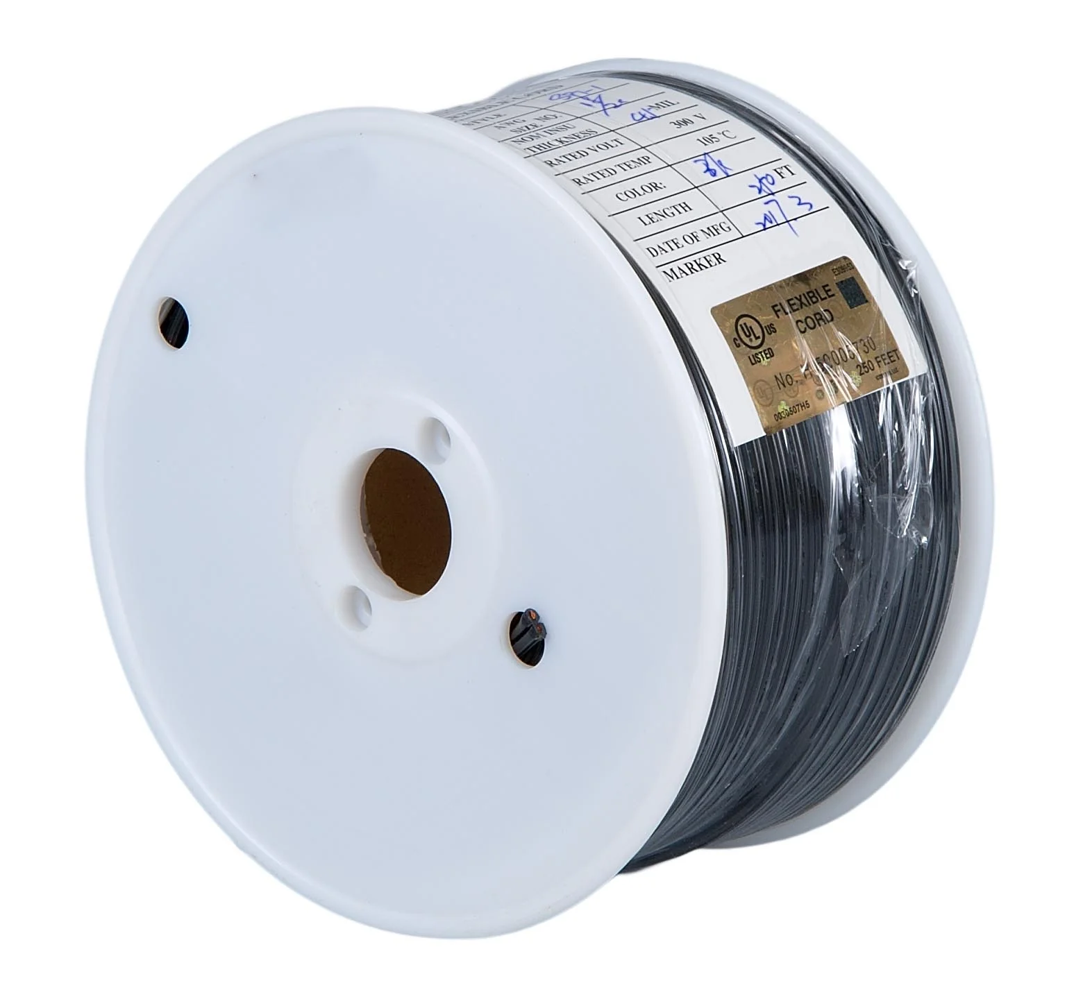 250 ft. Black Color, 18/2 Plastic Lamp Spool Cord - Wire (46602)