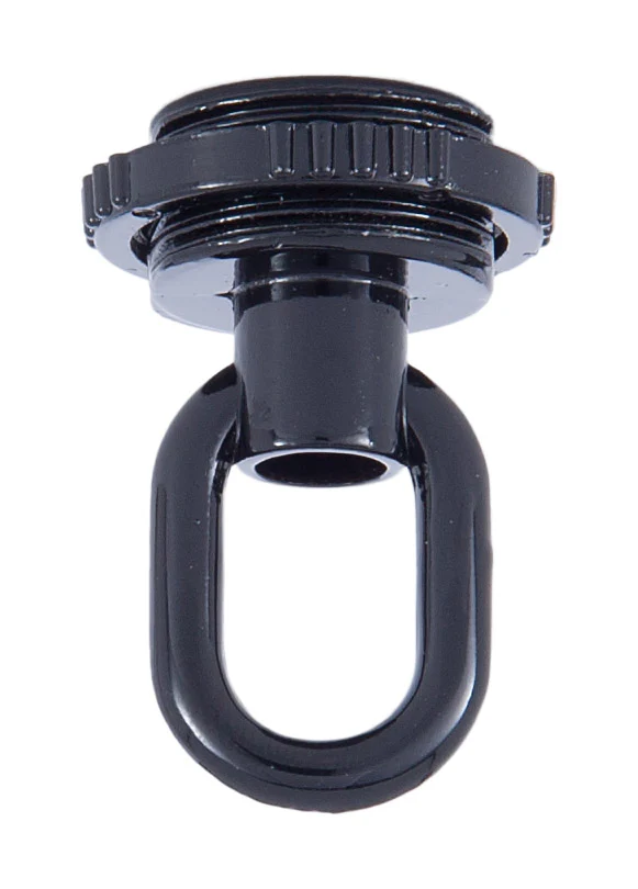 Black Die Cast Screw Collar Loop 1/4 F Tap (20854BK)