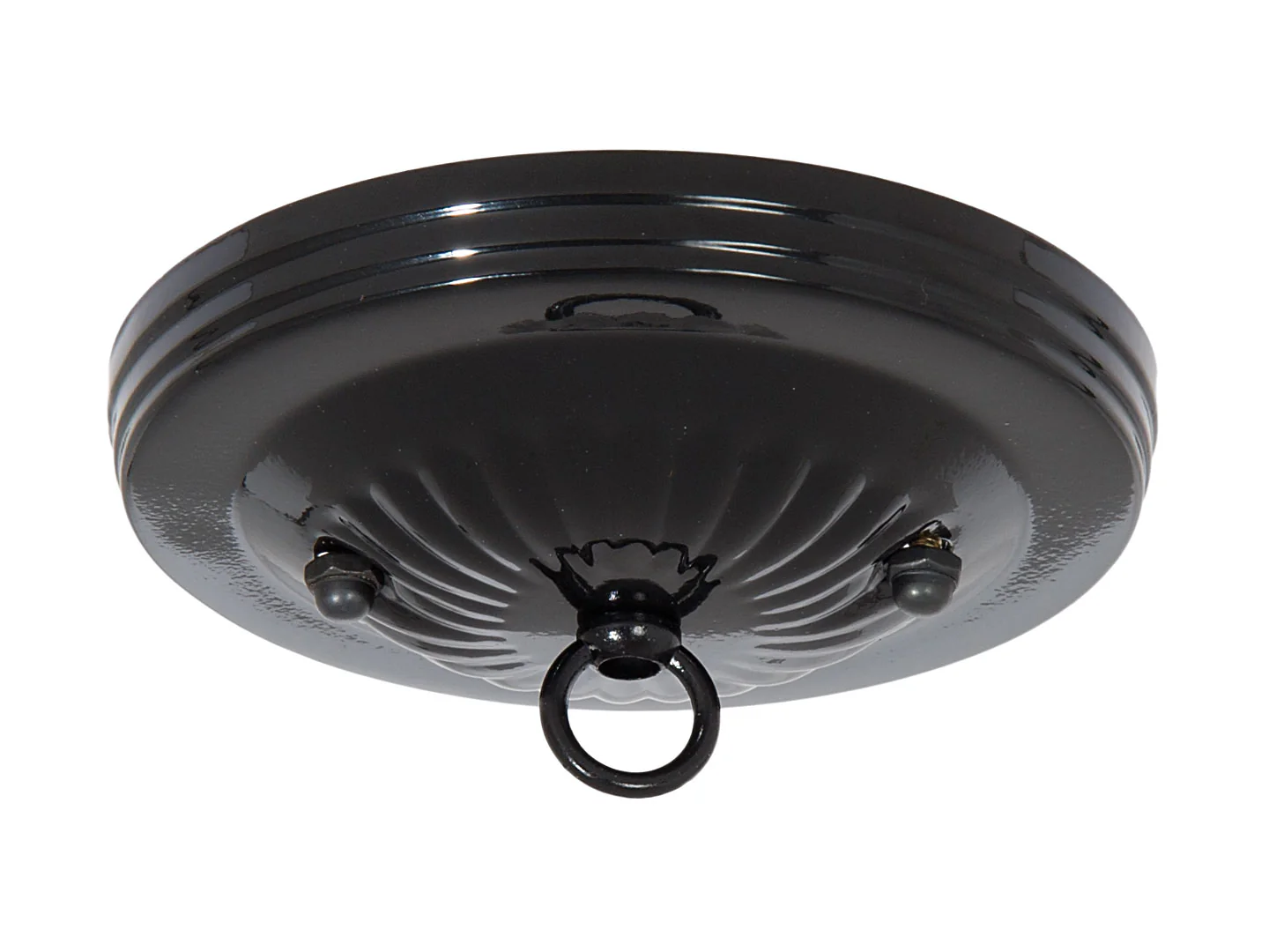 Black Finish Steel Ceiling Canopy Kit, 5-1/8" dia. (10801B)