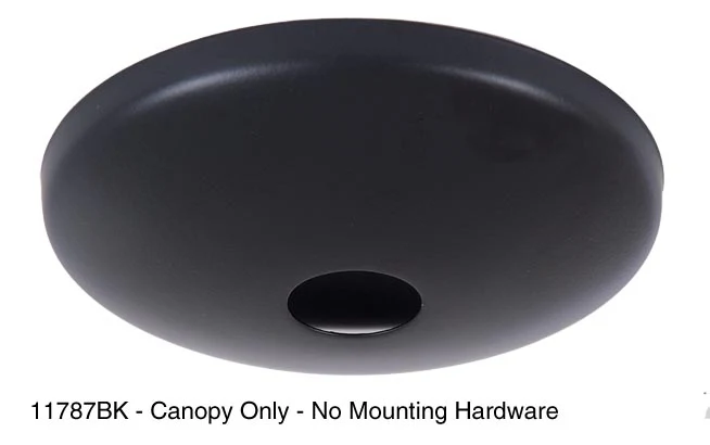 Black Finish, Modern Ceiling Canopy & Canopy Kit (11787BK) - Image 2