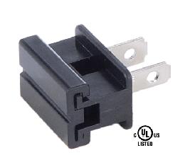 Black Slide On Type Polarized Lamp Plugs (48555BK) - Image 2