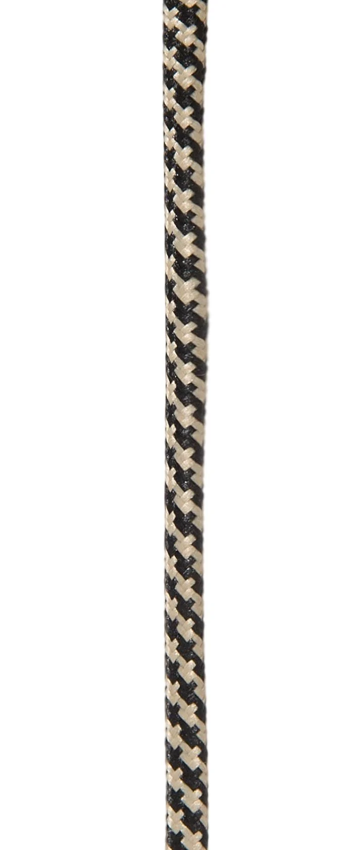 Black & Tan Hounds-Tooth Pattern 18 Gauge SPT-2 Fabric Parallel Lamp Cord, Choice of Length (46658BT) - Image 2