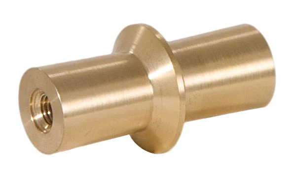 1-7/8" Tall x 15/16" Diam Bowtie Style Brass Lamp Finial Unfinished Brass 1/4-27F Tap Bow Tie (11376U) - Image 3