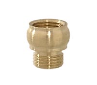 9/16" Brass Beaded Nozzle, 1/8F (3/8" diameter) x 1/8M (3/8" diameter) (20941U)
