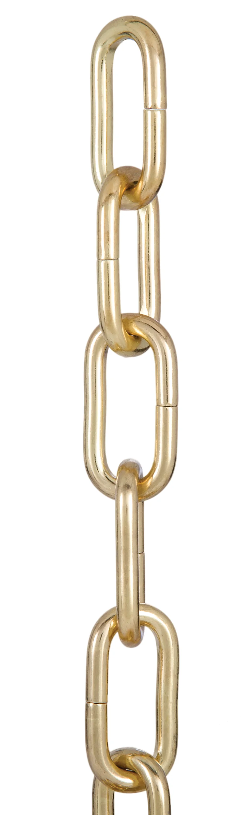 Brass Plated Steel, 0 Gauge Heavy Duty Chain for Larger Fixtures (13002)