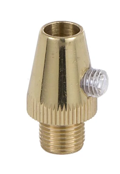 Brass Finish Metal Cord Grip Bushing w/Set Screw (26945) - Image 2