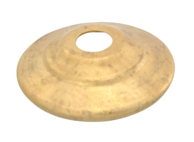 Unfinished Brass Vase Caps - Your CHOICE of Diameter, all slip 1/8IP (slips 3/8" diameter pipes) (22600U)