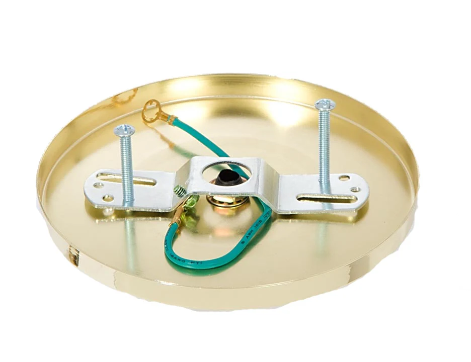 Brass Plated Modern Shallow Canopy Kit (11783) - Image 5